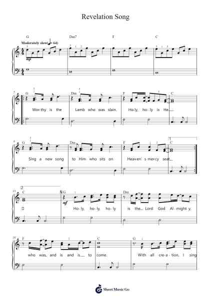 Revelation Song Sheet Music by Gateway Worship-Arr.Drewleste Morebia