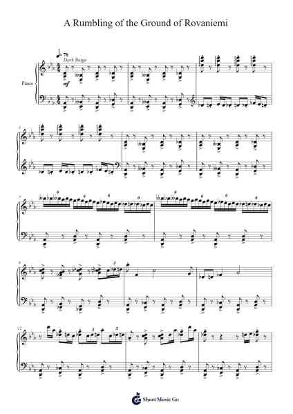 A Rumbling of the Ground of Rovaniemi Sheet Music by Toursbur-Arr.Lilrald