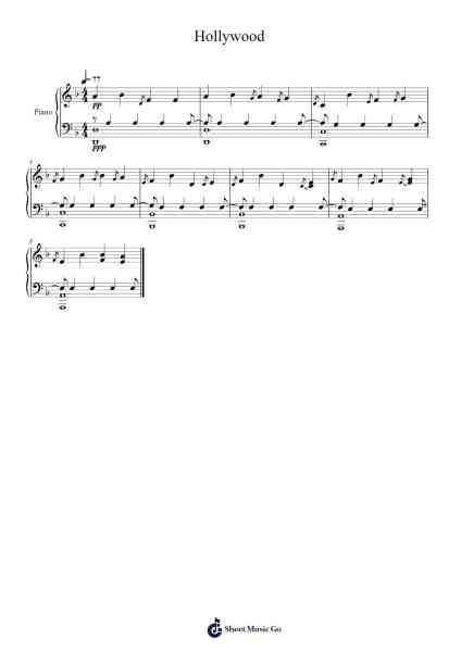 Hollywood Sheet Music by Polo G-Arr.Corrie