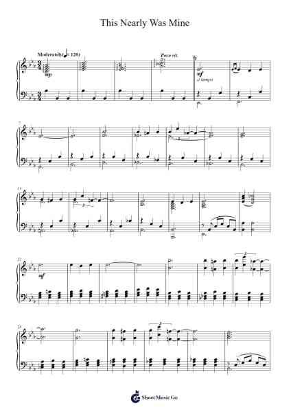 This Nearly Was Mine Sheet Music by Rodgers & Hammerstein-Arr.Mewyatt