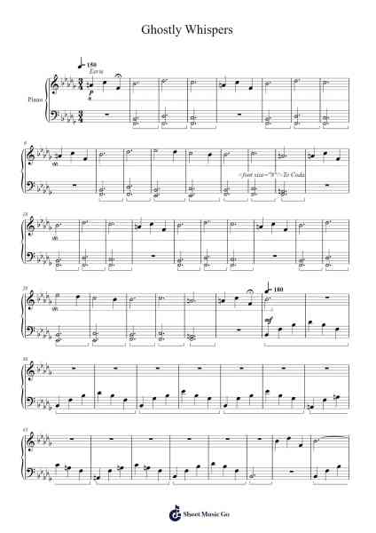 Ghostly Whispers Sheet Music by Cashshop-Arr.Auwolf