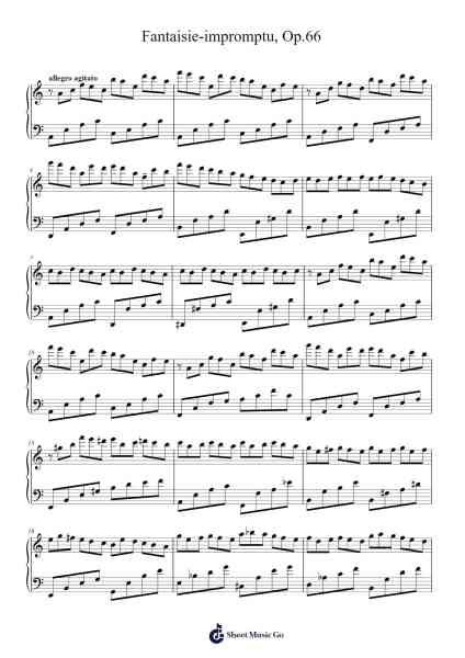 Fantaisie-Impromptu in C-sharp Minor, Op. 66 Sheet Music by Frédéric Chopin-Arr.Simpmark
