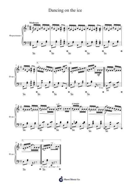 Waltz "Dancing on the Ice" Sheet Music by Євген Дога-Arr.Bownio Elroytier