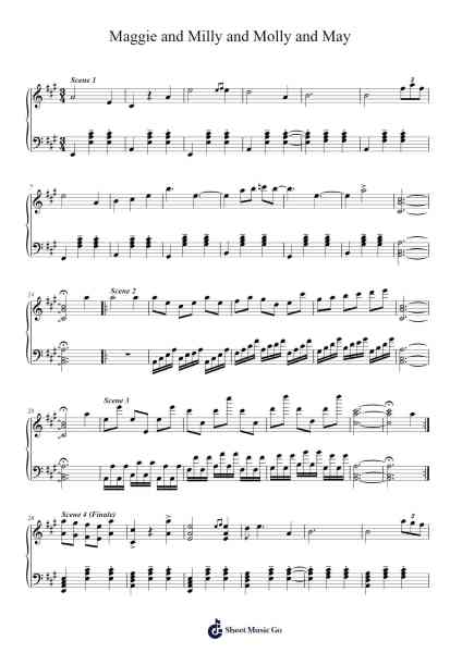 Maggie and Milly and Molly and May Sheet Music by Mason Wein-Arr.Charjames
