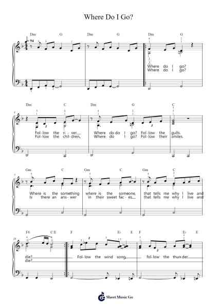 Where Do I Go? Sheet Music by Galt MacDermot-Arr.Handre Raekiel