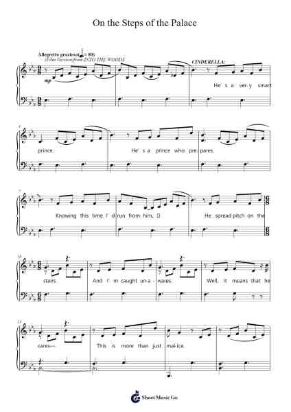 On the Steps of the Palace Sheet Music by Stephen Sondheim-Arr.Fanold Moulmar
