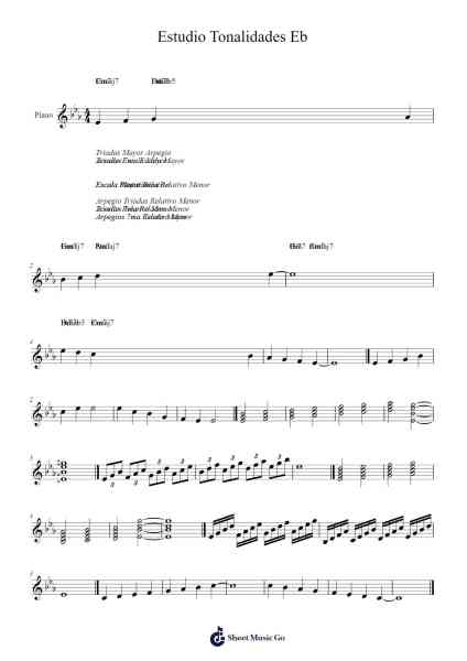 Estudio Tonalidades Eb Sheet Music by Eduardo Vega-Arr.Buckhue