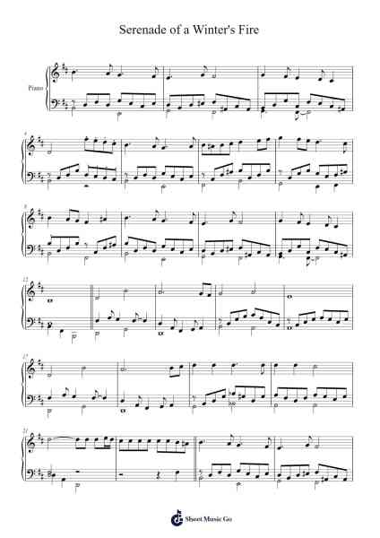 Serenade of a Winter's Fire Sheet Music by Connor Page-Arr.Bunjoan Payley