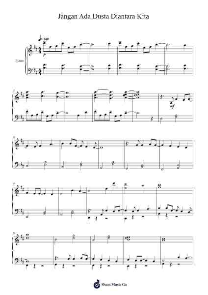 Jangan Ada Dusta Diantara Kita Sheet Music by Broery Marantika-Arr.Deirmand