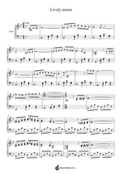 Lively music Sheet Music by Masao Aichi-Arr.Doych Phyljim