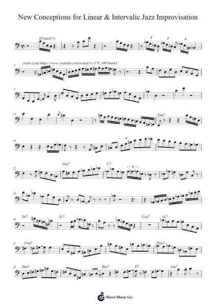 New Conceptions for Linear & Intervalic Jazz Improvisation Sheet Music by Olegario Diaz-Arr.Chloemen O'Cazie