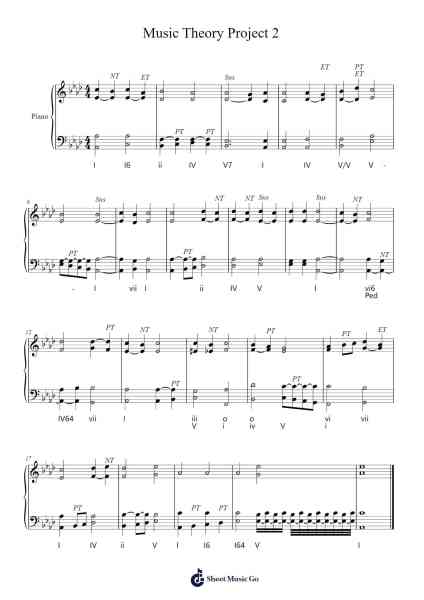 Music Theory Project 2 Sheet Music by undefined-Arr.Ivescan Nelral