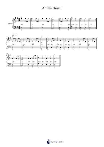 Anima christi Sheet Music by Misc Praise Songs-Arr.Larlice Hewphil