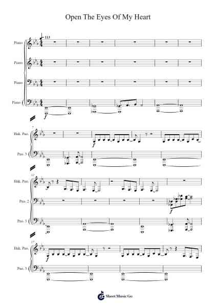 Open The Eyes Of My Heart Sheet Music by Vineyard Music-Arr.Campgins