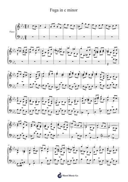 Fuga in c minor 樂譜由 Raul Maria Dignola - 編曲 Charalph