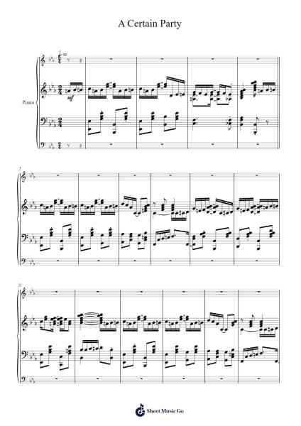 A Certain Party Sheet Music by Tom Kelley-Arr.Serles