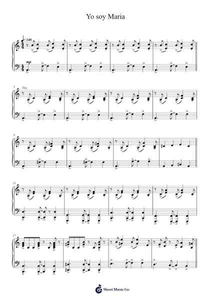 Yo soy Maria Sheet Music by Astor Piazzolla-Arr.Jerhue