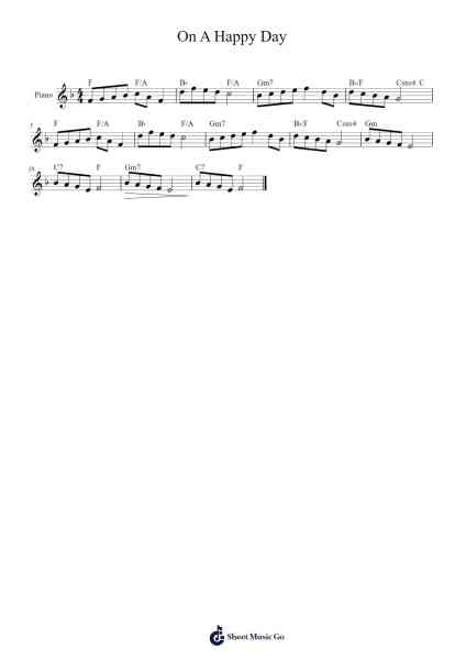 On A Happy Day 樂譜由 Hye-Yoon Cho/Jenica Vidusha Nadarajah - 編曲 Croftlitt