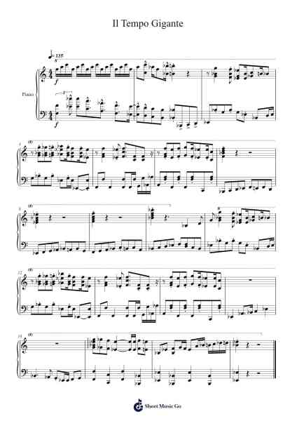 Il Tempo Gigante Sheet Music by Bent Fabricius-Bjerre-Arr.Caerwood Belch