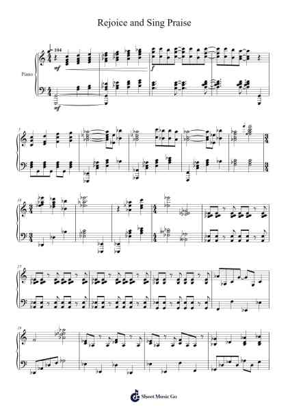 Rejoice and Sing Praise Sheet Music by REJOICE & SING PRAISE-Arr.Glosper
