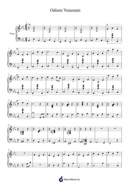 Odium Venenum Sheet Music by Campbell Solberg-Arr.Phiphrey Bowthey