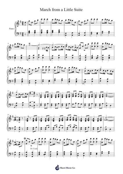 March from A Little Suite Sheet Music by Trevor Duncan-Arr.Jendine