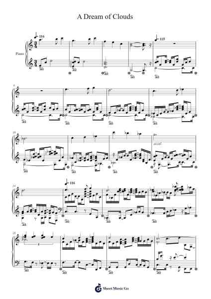 A Dream of Clouds Sheet Music by Hirokazu Ando-Arr.Markthur