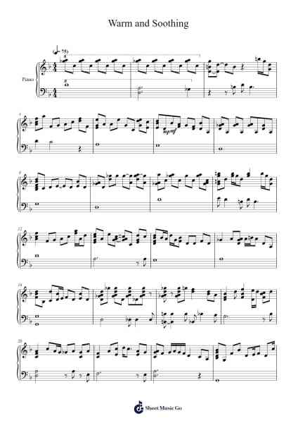 Warm and Soothing Sheet Music by Kate Bush-Arr.Branbart