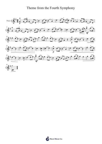 Symphony No. 4 in C Minor, D. 417 "Tragic": I. Adagio molto - Allegro vivace Sheet Music by Franz Schubert-Arr.Bloorvogt