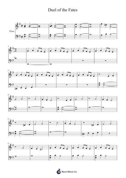 Duel of the Fates Sheet Music by John Williams-Arr.Shawqe Bryy