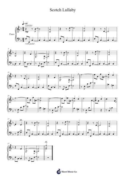 Scotch Lullaby Sheet Music by Anthony James Murphy-Arr.Seac