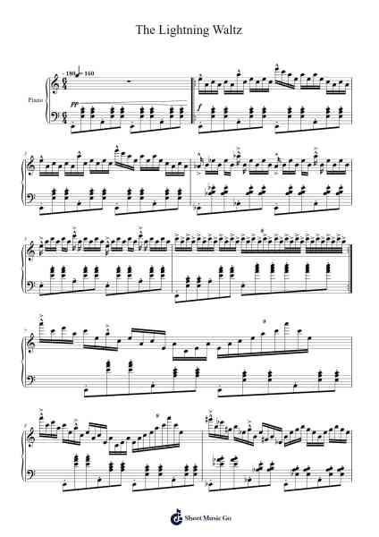The Lightning Waltz Sheet Music by Hirad Davari-Arr.Gusgess