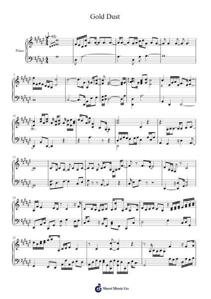 Gold Dust Sheet Music by Tori Amos-Arr.Joelrad
