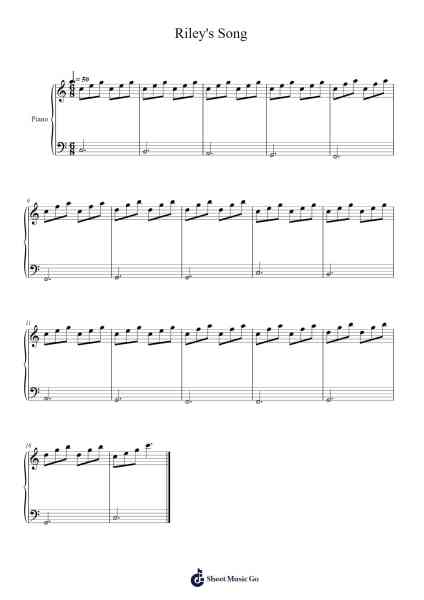 Riley's Song Sheet Music by Misc Unsigned Bands-Arr.Mattrie