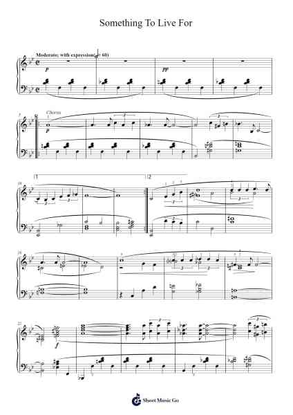 Something To Live For Sheet Music by Duke Ellington-Arr.Yesea