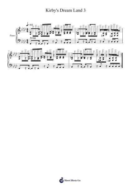 Kirby's Dream Land 3 Sheet Music by Jun Ishikawa-Arr.Sibylmos Fordridge