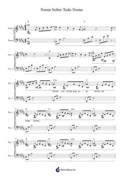 Nome Sobre Todo Nome Sheet Music by Patrícia Romania-Arr.Haynin