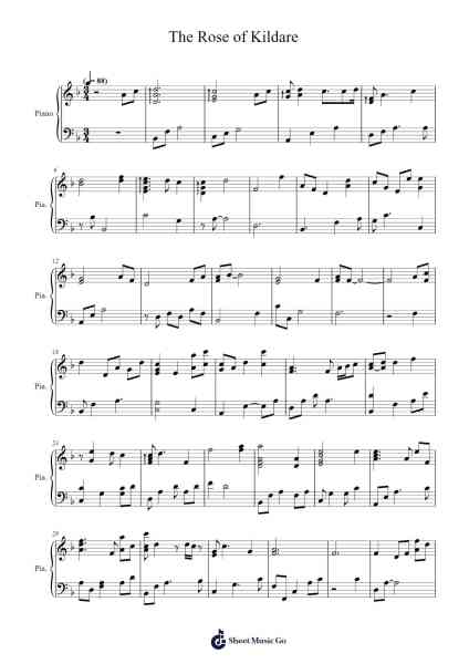 The Rose of Kildare Sheet Music by Bill Douglas-Arr.Birlus