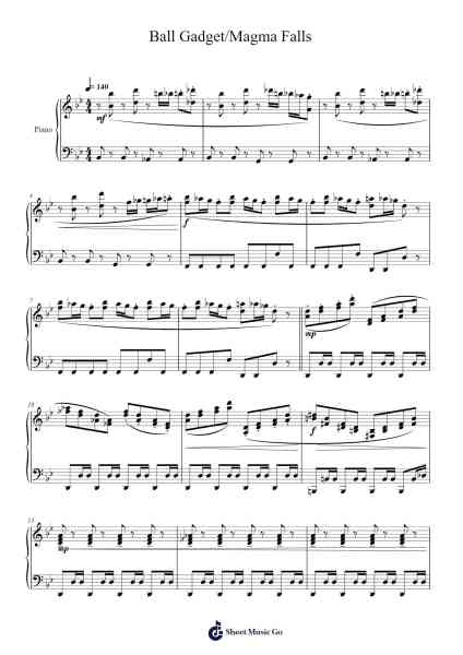 Ball Gadget/Magma Falls Sheet Music by Paul Lawler/Keith Leary-Arr.Olch