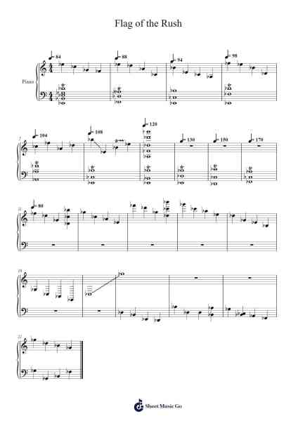 Flag of the Rush Sheet Music by Atms-Arr.Melres