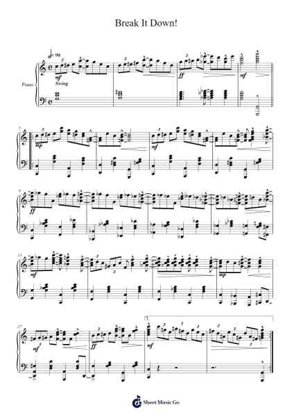 Break It Down! Sheet Music by Stilkim-Arr.Bulgy Boylebaird