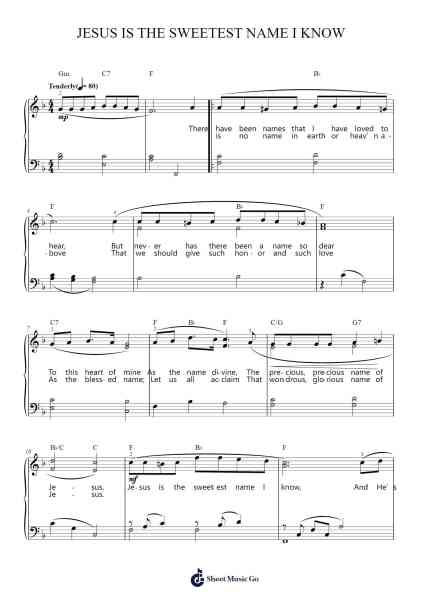 Jesus Is The Sweetest Name I Know Sheet Music by Lela B. Long-Arr.Roxantab Mushaw
