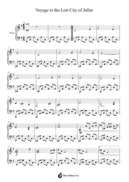 Voyage to the Lost City of Julfar Sheet Music by Marcus Hamm/Michael Stansbury-Arr.Eveken Dougloyd