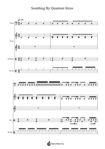 Somthing By Quantum Straw Sheet Music by Quantum Straw-Arr.Shedave Dwightrene