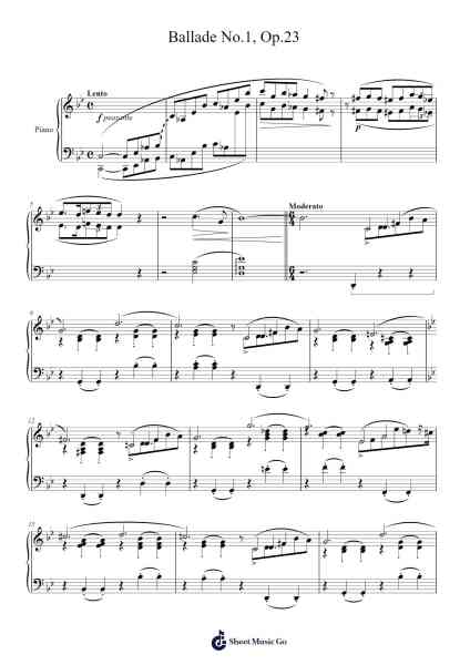 Ballade No. 1 in G Minor, Op. 23 Sheet Music by Frédéric Chopin-Arr.Humglas Leathus