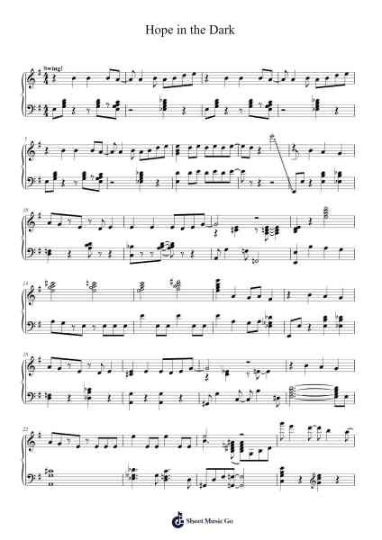 Hope in the Dark Sheet Music by ChibaNyan-Arr.Macre Accer
