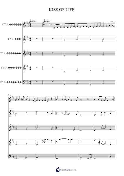 KISS OF LIFE Sheet Music by -Arr.Roxanses Newmorse