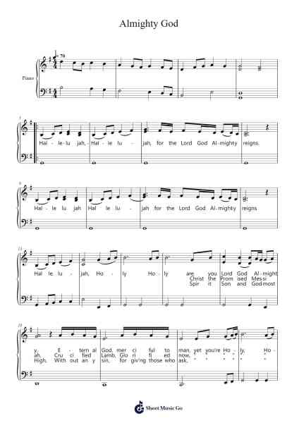 Almighty God Sheet Music by Michael Smith-Arr.Gailmand