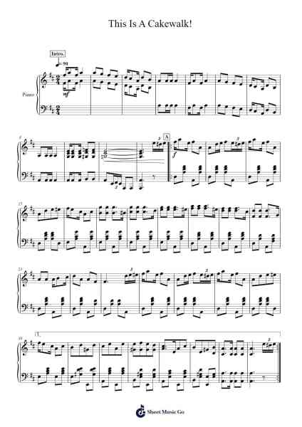 This Is A Cakewalk! Sheet Music by Mokaya Mateni-Arr.Danchloe