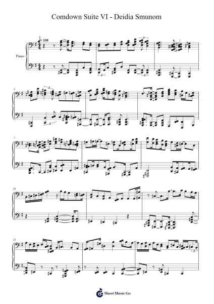 Suite VI "Deidia Smunom" Sheet Music by Lee Gerstmann-Arr.Dwightloc Larjob